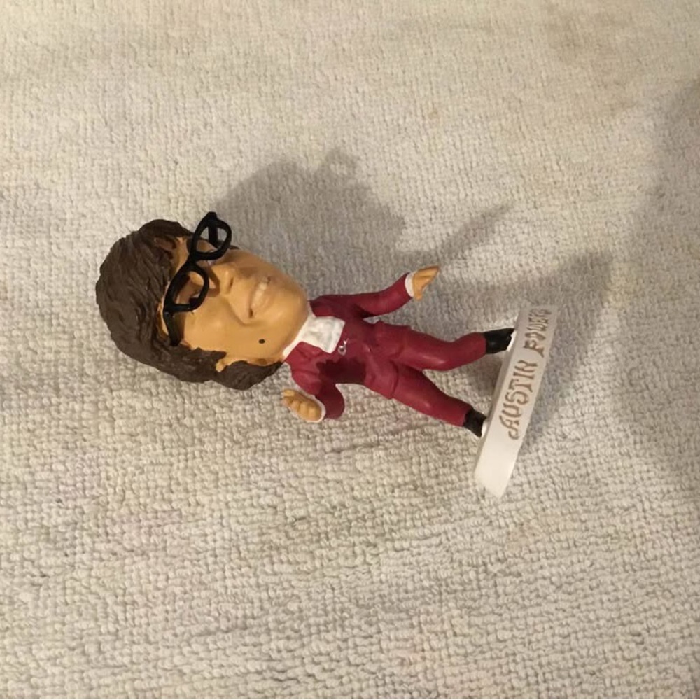 Red Suit Bobblehead with Glasses